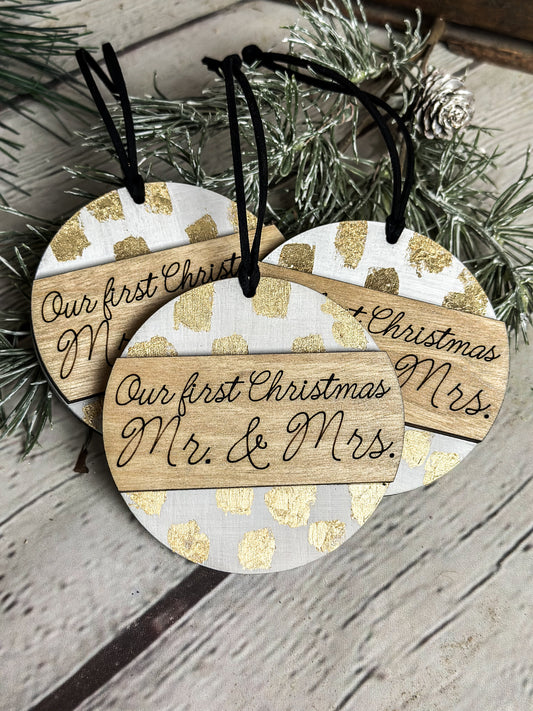 First Christmas Mr. & Mrs. Ornament
