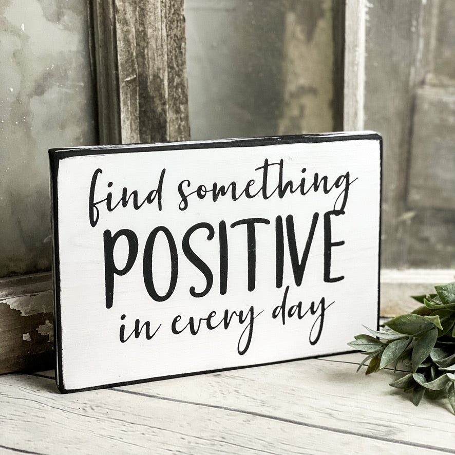Find something positive