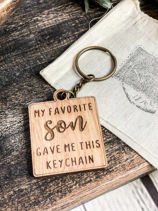 My favorite son gave me this - keychain