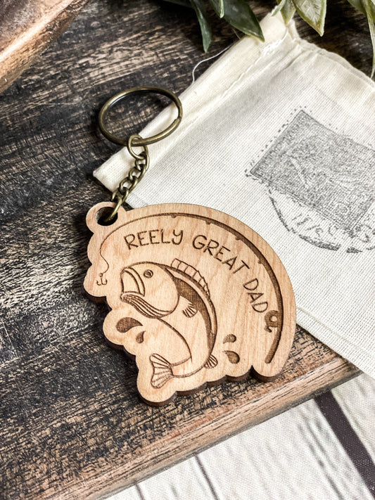 Reely Great Dad - keychain