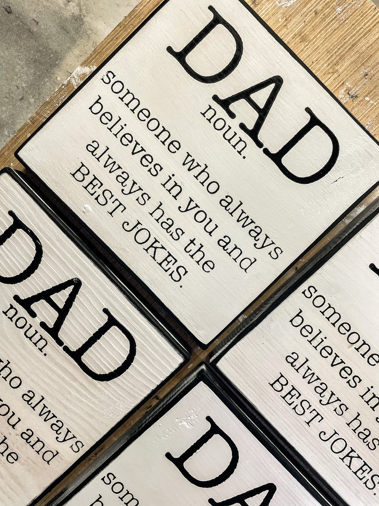 Dad definition - mini wood sign