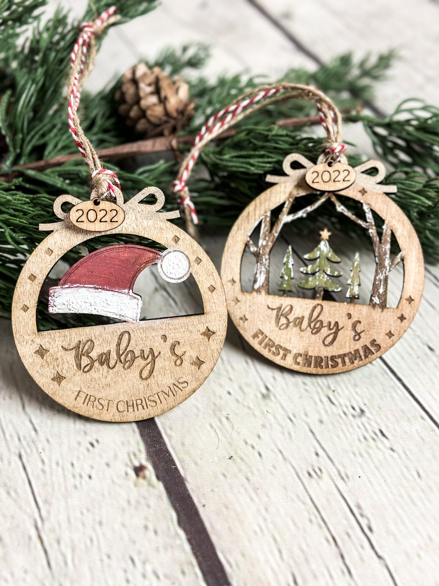 Baby's First Christmas Ornament Shine Designs Customs