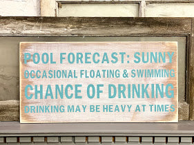 Pool Sign | Funny Outdoor Pool Sign